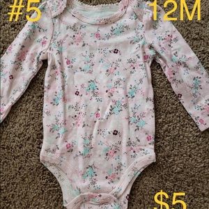 Girls floral onesie 12M